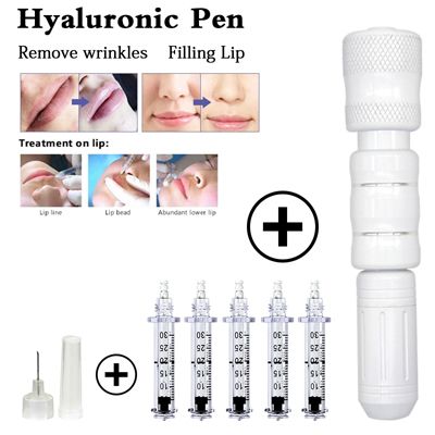 Injector Pen Pen Lips Needle-free Adjustable Acid Injection Gun Noninvasive HA Stabilizer Nebulizer 0.3ml Hyaluronic Hyaluron