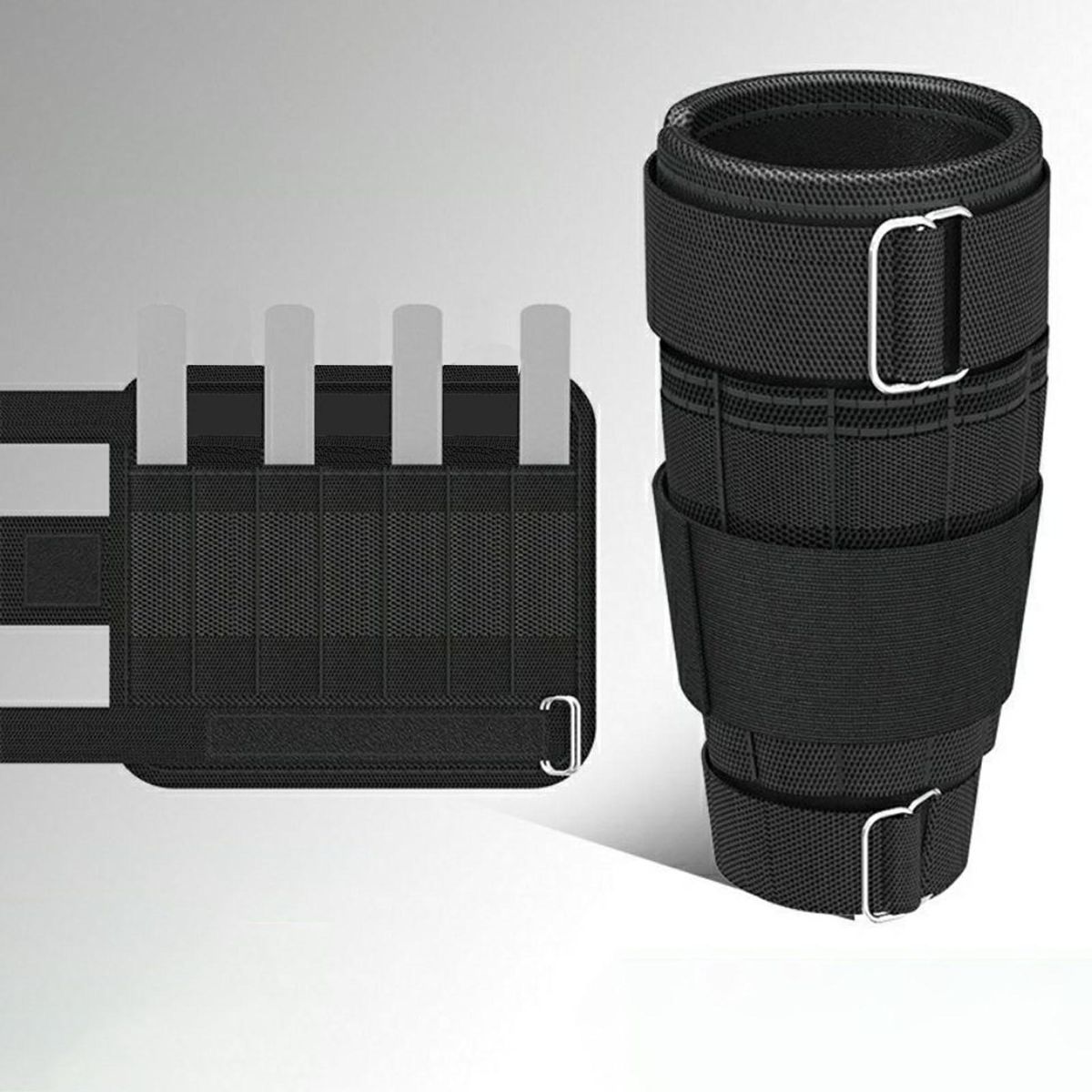 1 Pair Leg Sandbags Running Training Sandbag Black
