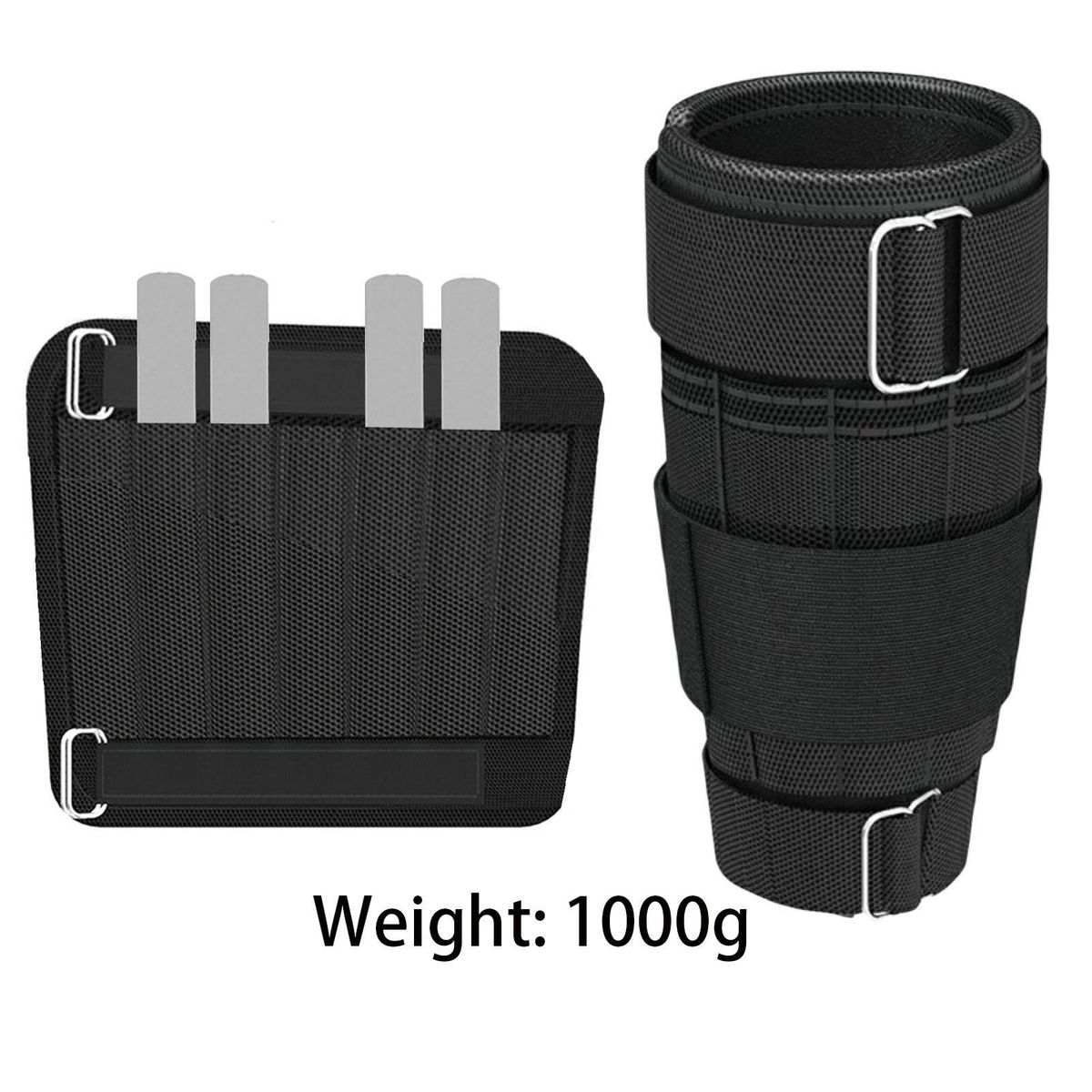 1 Pair Leg Sandbags Running Training Sandbag Black