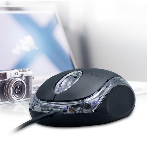 100%  Original Mini USB Wired Optical Light Mouse For Office HP -Black