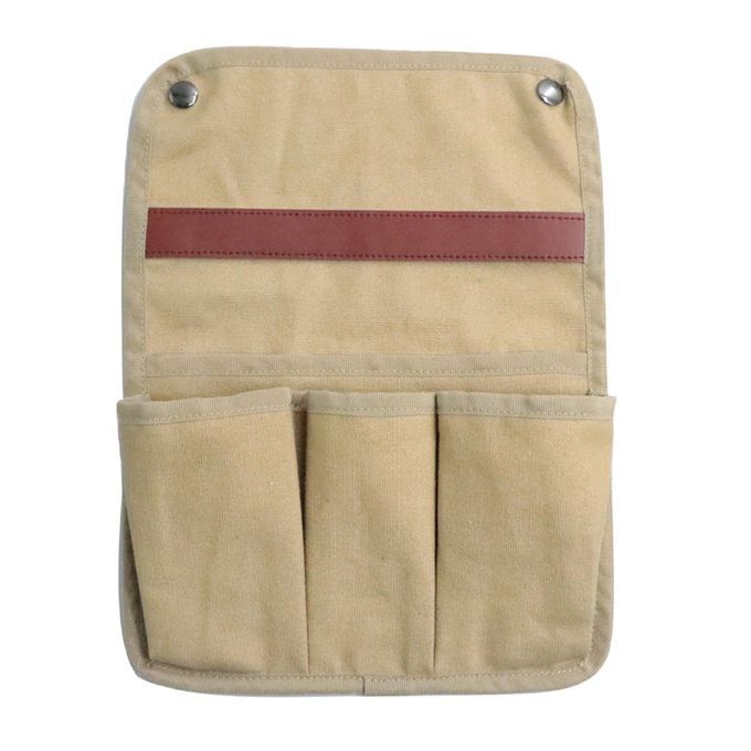 Sofa Chair Arm Rest Pocket Caddy Tray Holder TV Remote Control Khaki