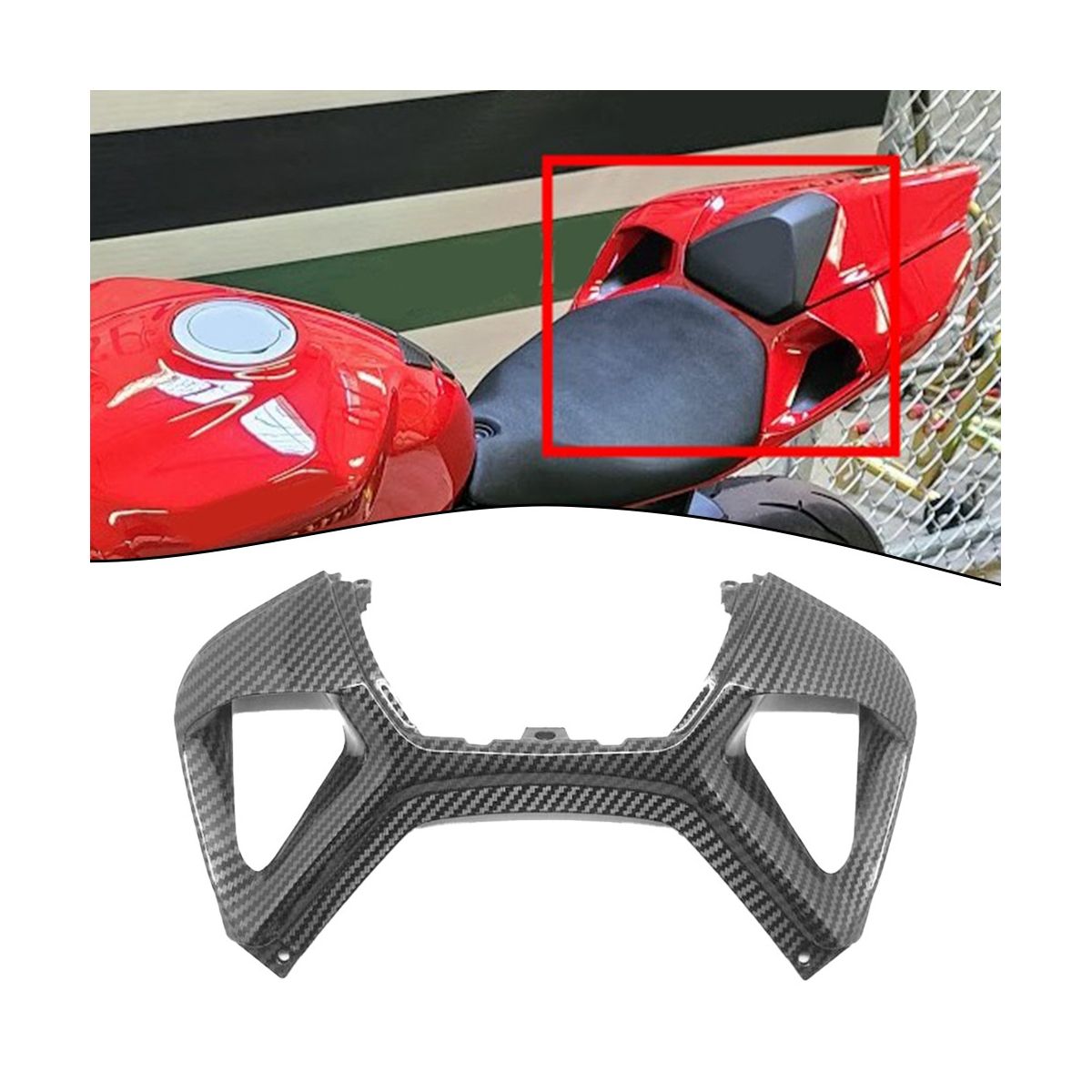 Motorcycle Upper Rear Center Tail Seat Fairing Middle Panel Cowl