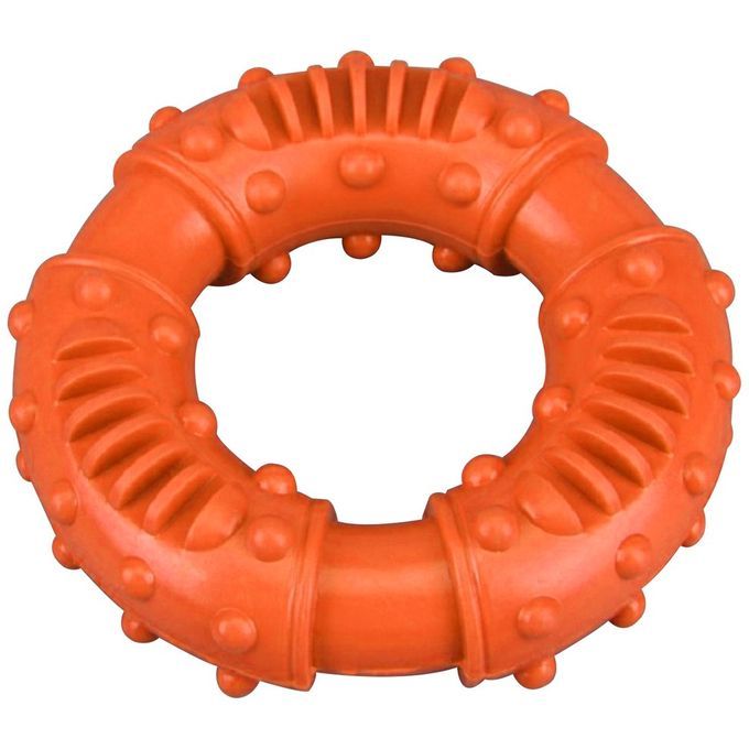 Dog  Hew Toys For Aggressive  Hewers Large Breed Non-Toxi  Natural Rubber-orange-5 Inch