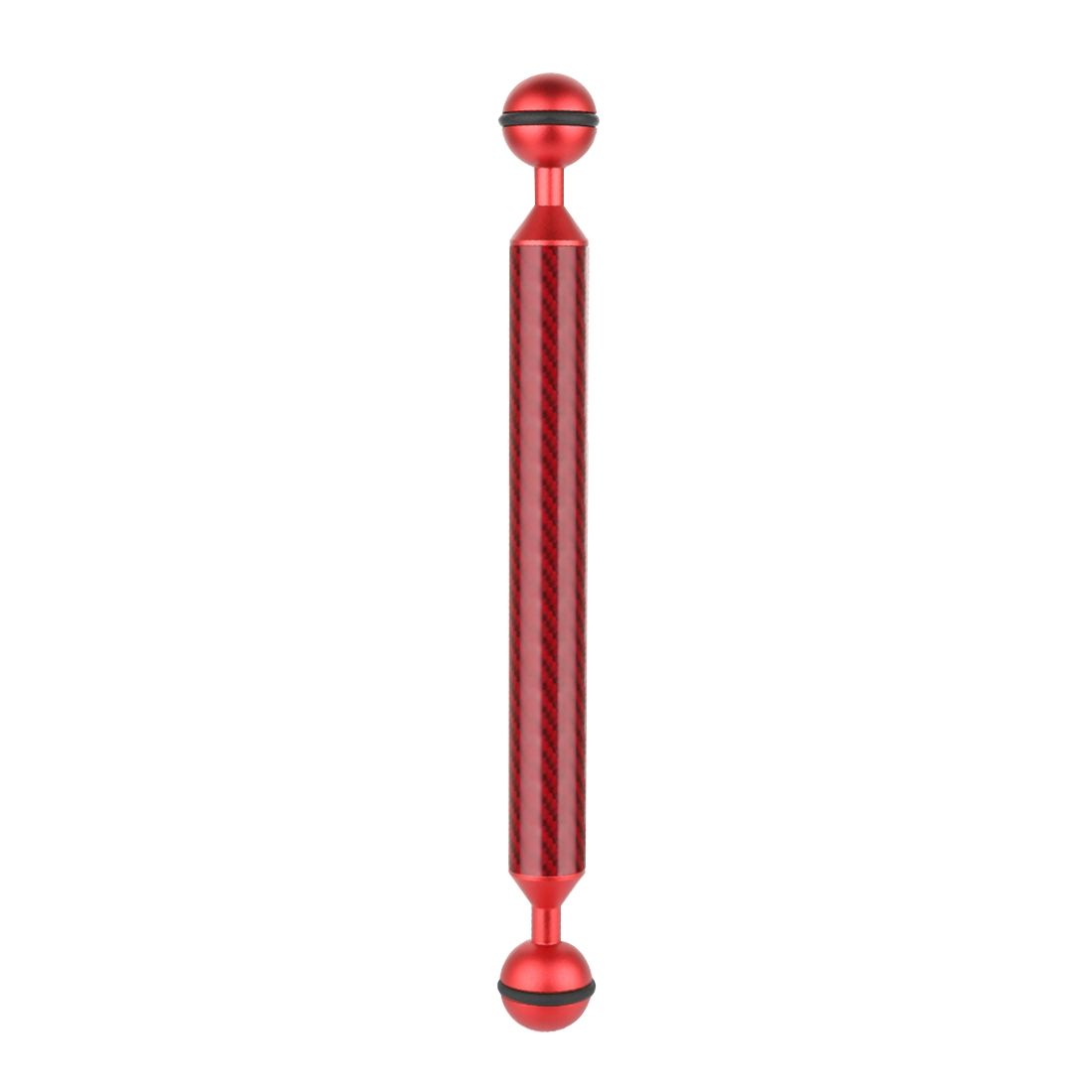 PULUZ  9 Inch 22.8cm Length 20.8mm Diameter Dual Balls Carbon Fiber Floating Arm, Ball Diameter: 25mm(Red)