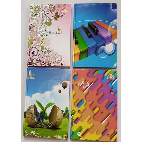 Exotic Notepad - 100Sheets - 21.7cm x 15.6cm - Set of 4.