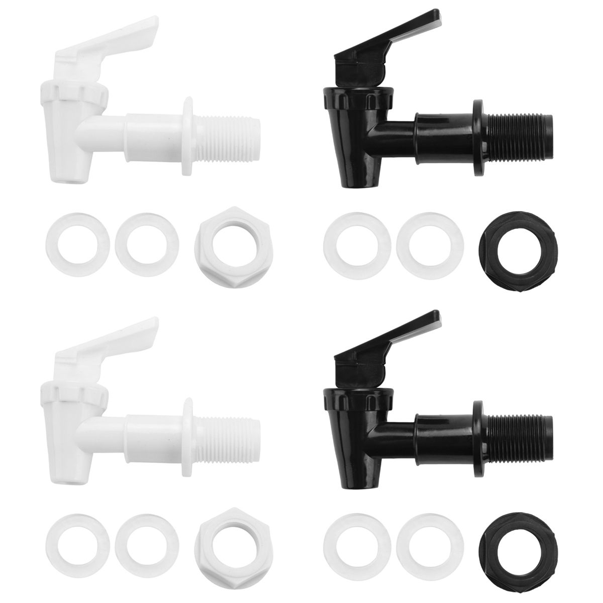 4 Sets Repment Cooler Faucet Water Jug Dispenser Tap Spigot Spout Water Beverage Lever Pour Dispenser Valve