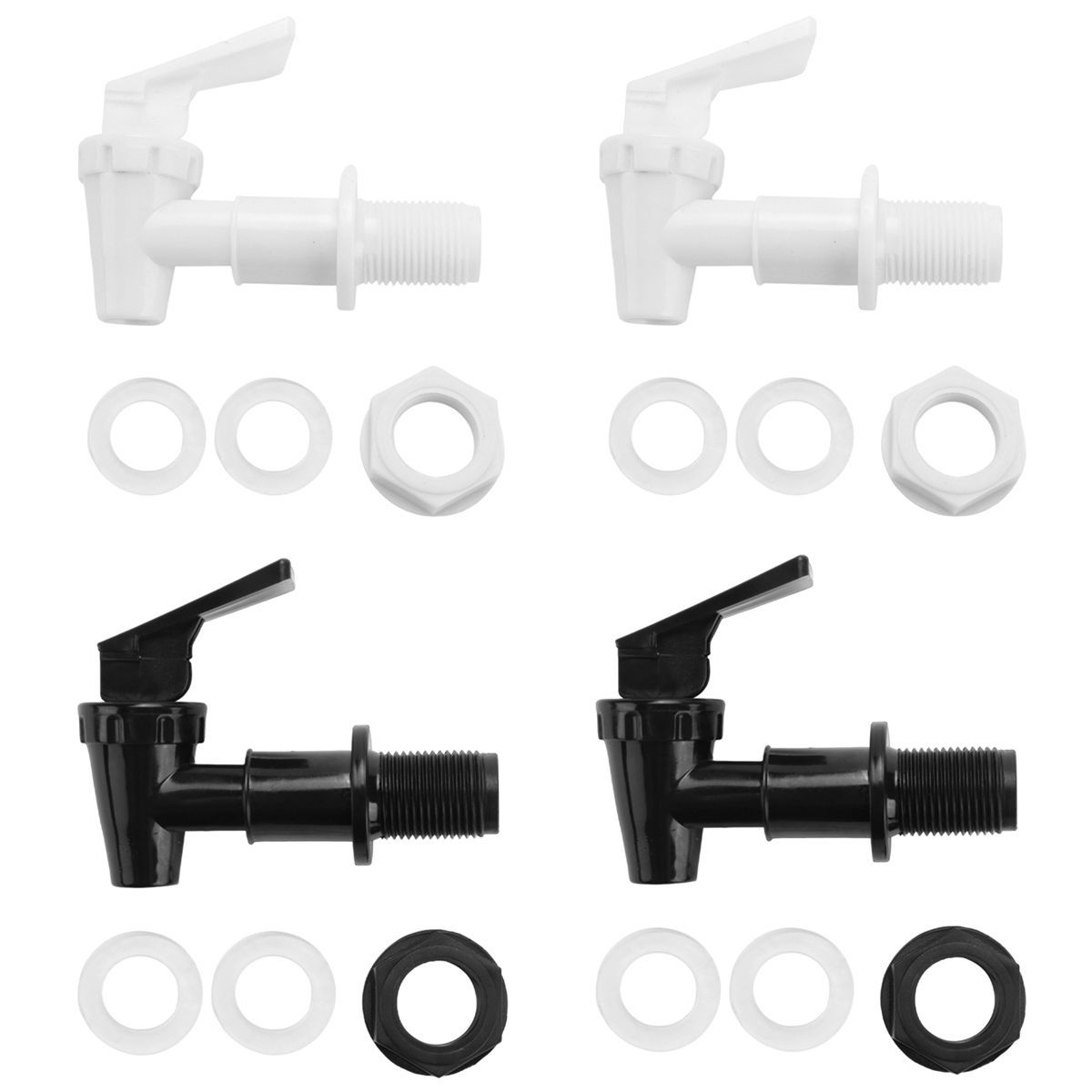 4 Sets Repment Cooler Faucet Water Jug Dispenser Tap Spigot Spout Water Beverage Lever Pour Dispenser Valve