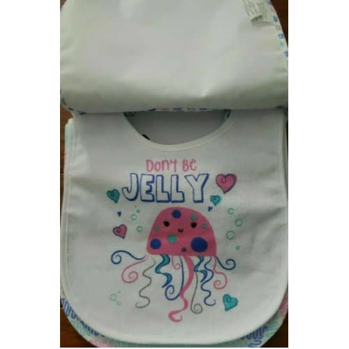 Baby Print Bib Set - 5 Pieces