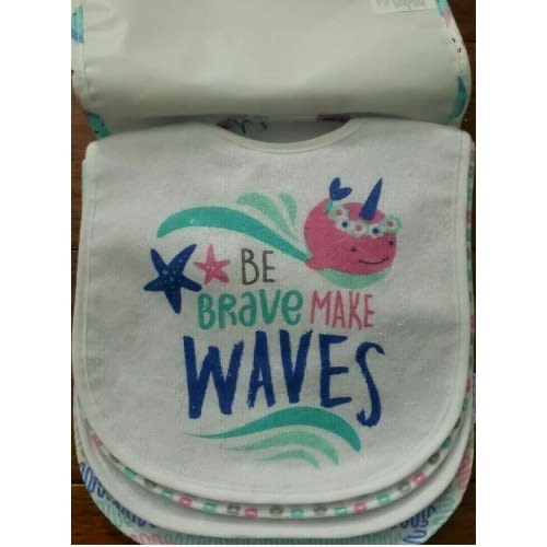 Baby Print Bib Set - 5 Pieces