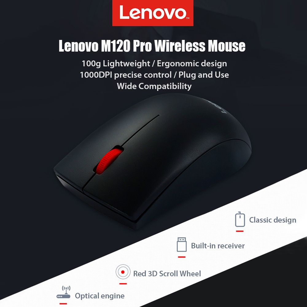 M120 Pro Wireless Mouse 2.4GHz Laptop Mouse With USB
