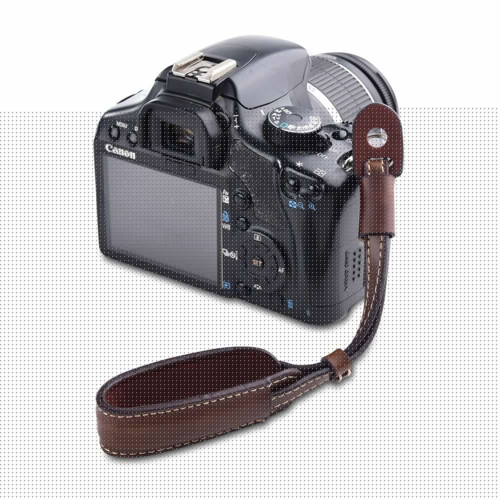 Camera Leather Hand Grip Metal Ring Wrist S For Canon EOS 200D 5D Mark III IV 7D 6D II 100D 80D 77D 70D M100 M50 M6 M3