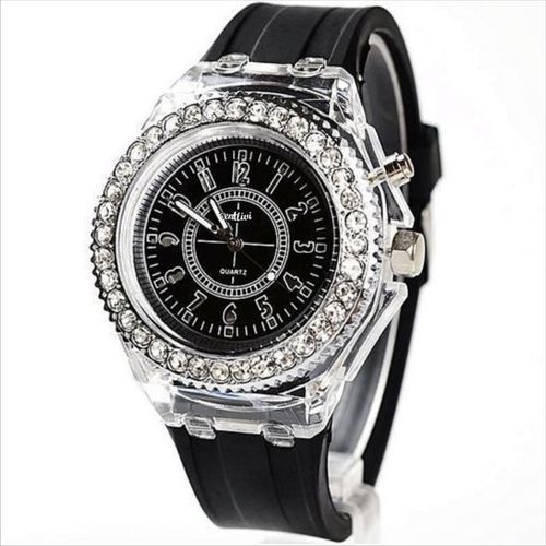 New Geneva LED Backlight Sport Waterproof Quartz Wrist Watch