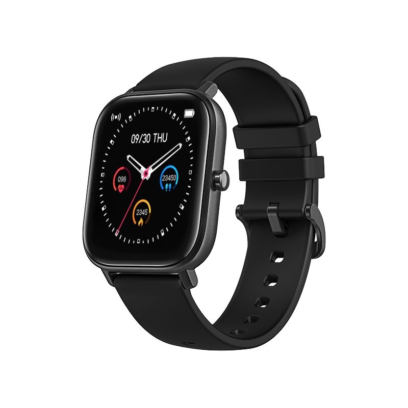 P8 1.4 Inch Color Screen Smart Watch IPX7 Waterproof,Support Call Reminder /Heart Rate Monitoring/Sleep Monitoring/Blood Pressure Monitoring/Blood Oxygen Monitoring(Black)