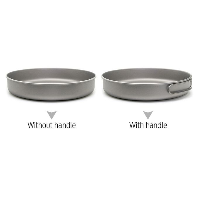 Ultralight Titanium Frypan Outdoor Camping Hiking Picnic