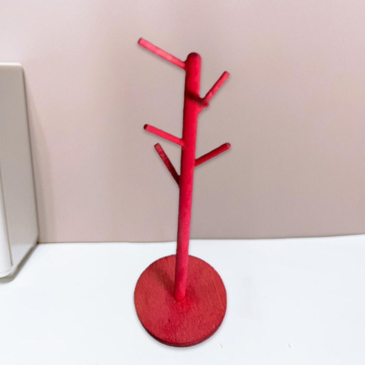Dollhouse Miniature DIY Dolls House Bedroom Scene Accessories Red