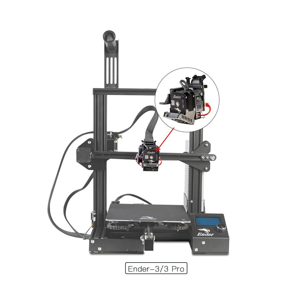Creality Sprite Extruder Pro+ KIt for 2.85mm Flexible Filaments TPR TPU and suitable for Ender3 Series Ender 3 S1 Series/ CR Series All Metal Body Dual-gear Feeding and Efficient Heat Dissipation