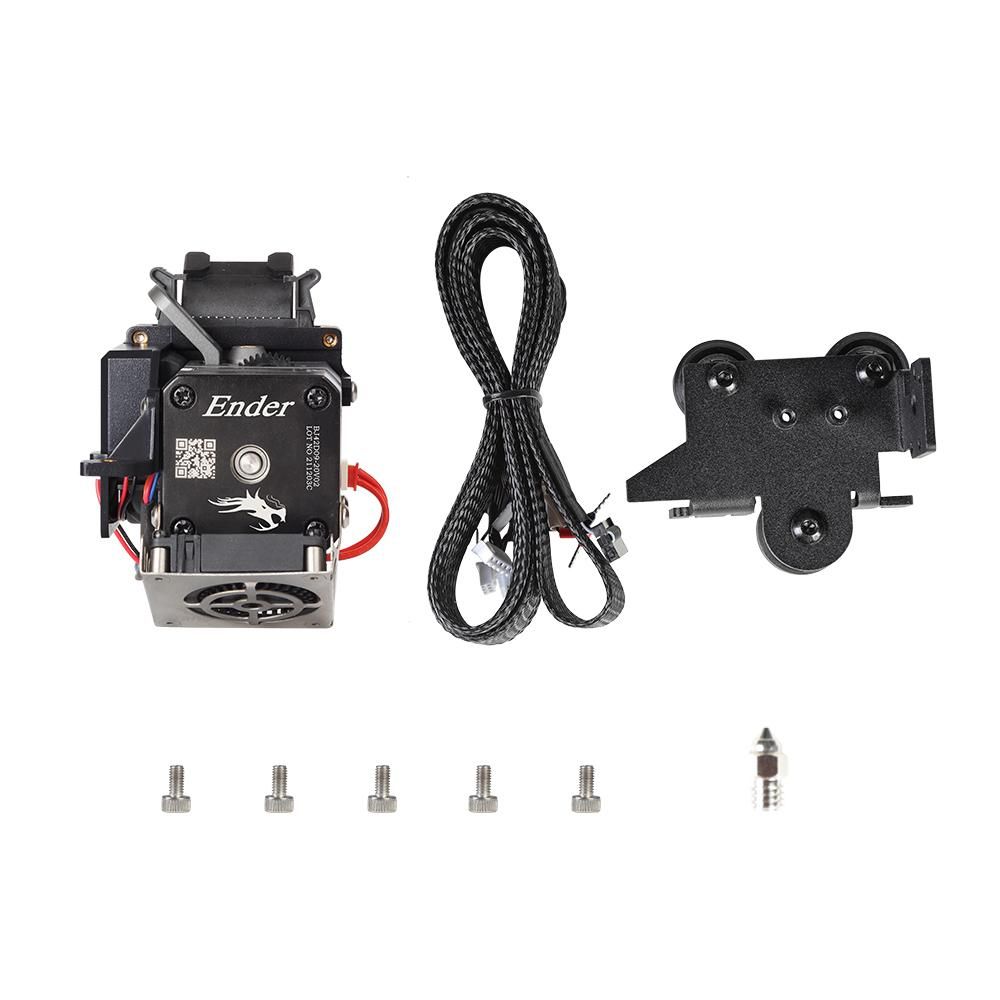 Creality Sprite Extruder Pro+ KIt for 2.85mm Flexible Filaments TPR TPU and suitable for Ender3 Series Ender 3 S1 Series/ CR Series All Metal Body Dual-gear Feeding and Efficient Heat Dissipation