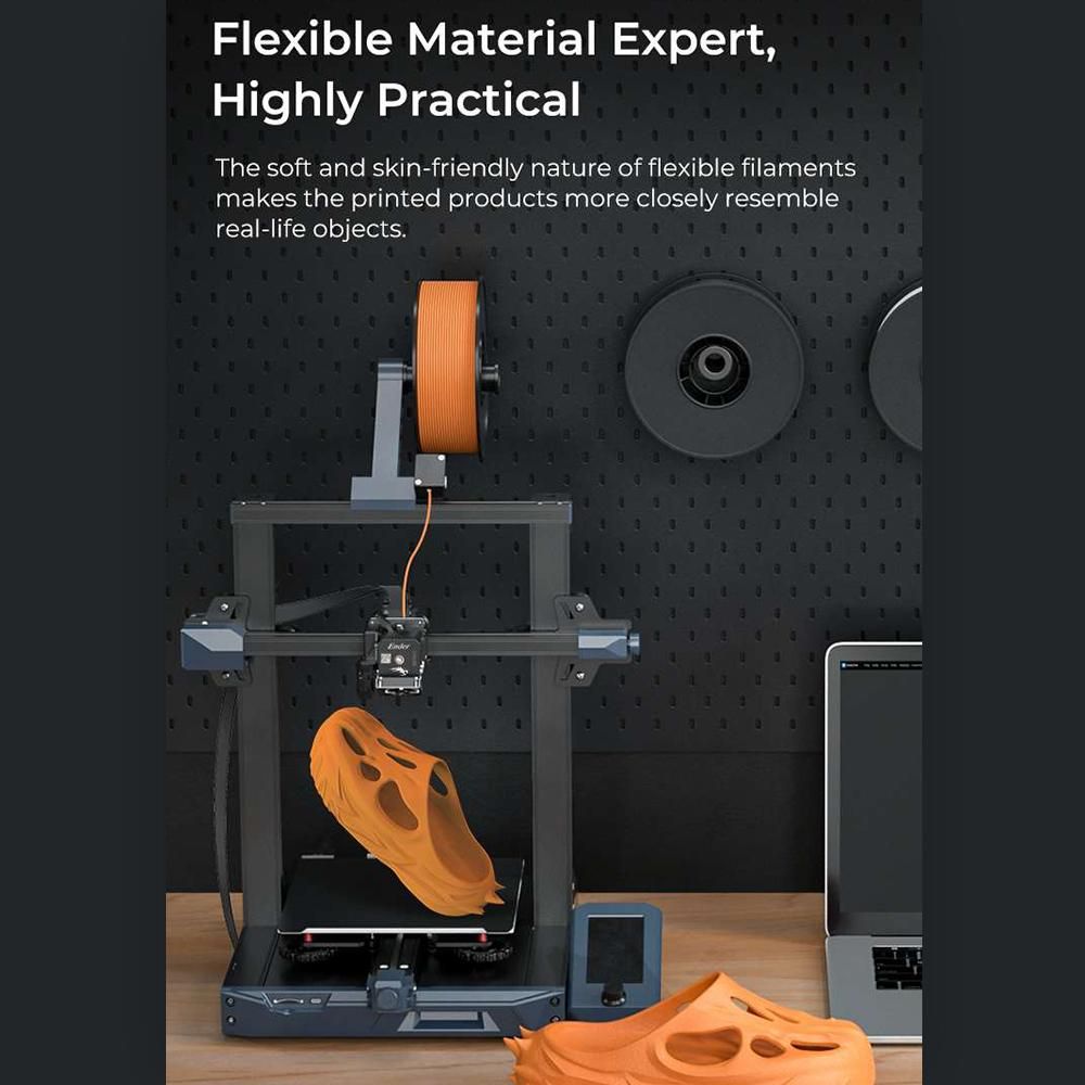 Creality Sprite Extruder Pro+ KIt for 2.85mm Flexible Filaments TPR TPU and suitable for Ender3 Series Ender 3 S1 Series/ CR Series All Metal Body Dual-gear Feeding and Efficient Heat Dissipation