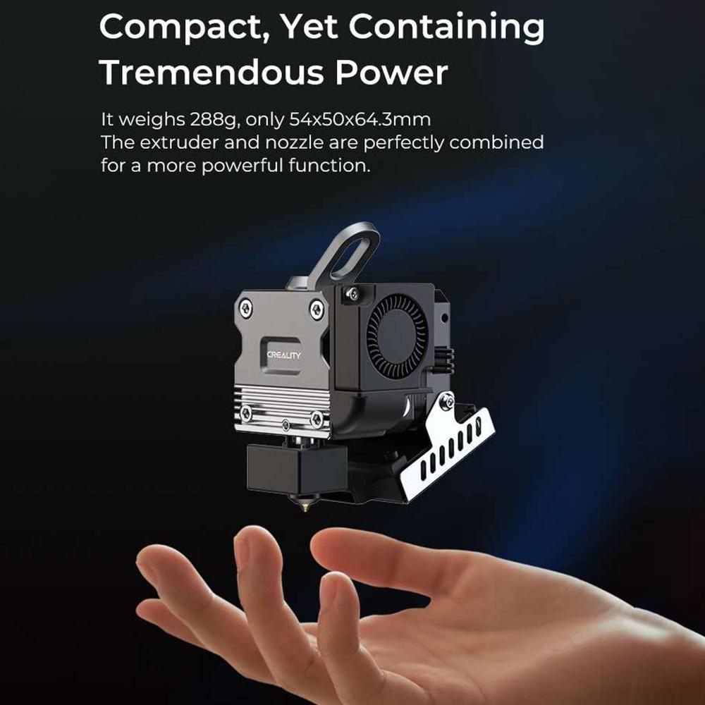 Creality Sprite Extruder Pro+ KIt for 2.85mm Flexible Filaments TPR TPU and suitable for Ender3 Series Ender 3 S1 Series/ CR Series All Metal Body Dual-gear Feeding and Efficient Heat Dissipation