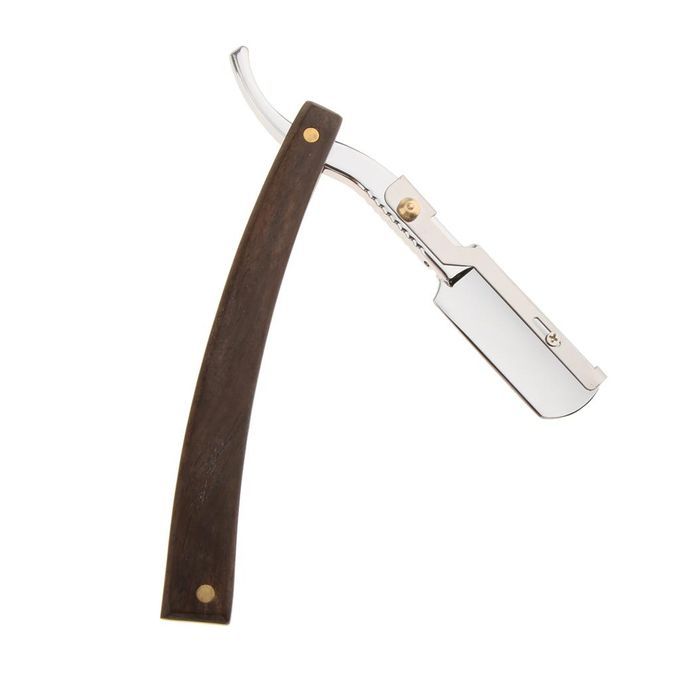 Wooden Handle Straight  Brown