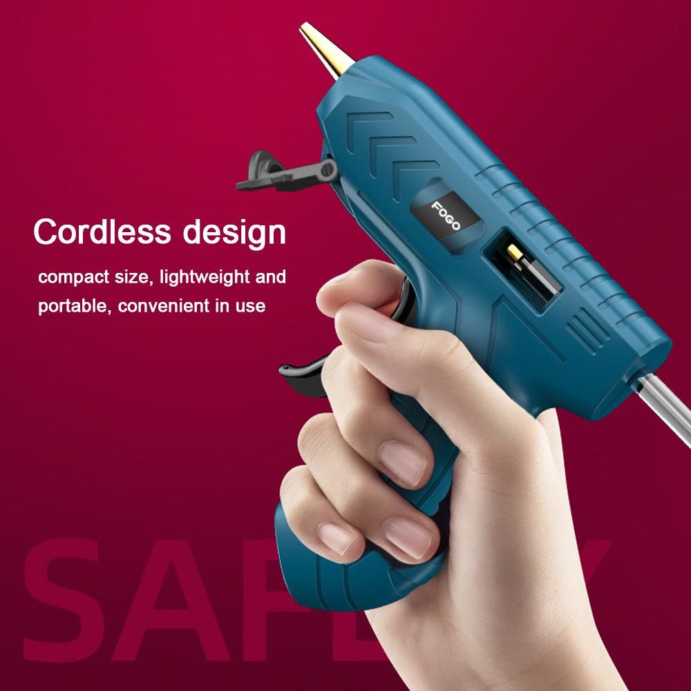 Professional Cordless Hot Melt Glue Machine Home Use Hot Melt Glue Machine USB Rechargeable Craft DIY Repairing Tool Kits with GlueStick