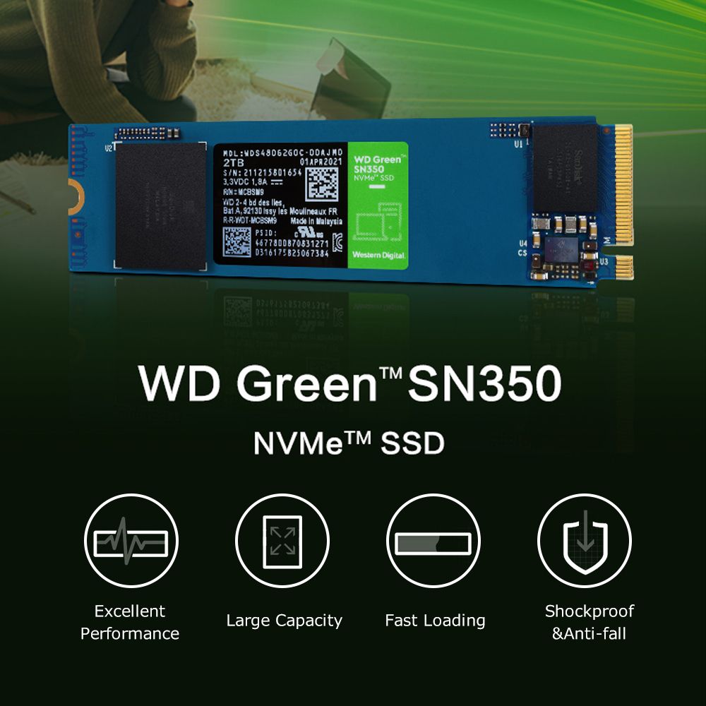 Green SN350 1TB SSD NVMe Solid State Drive M.2 2280