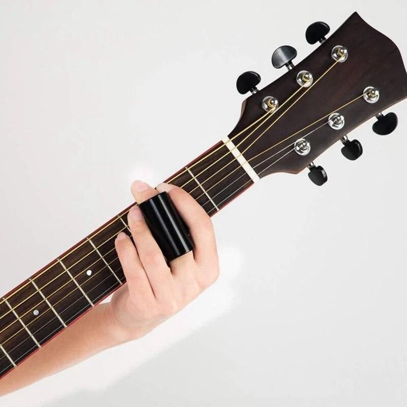 Guitar Slide Set Of 1 Glass Slide, 1 Steel Slide and 1 Brass Guitar Slide, 6 Pcs Guitar Picks and 4 Finger Picks