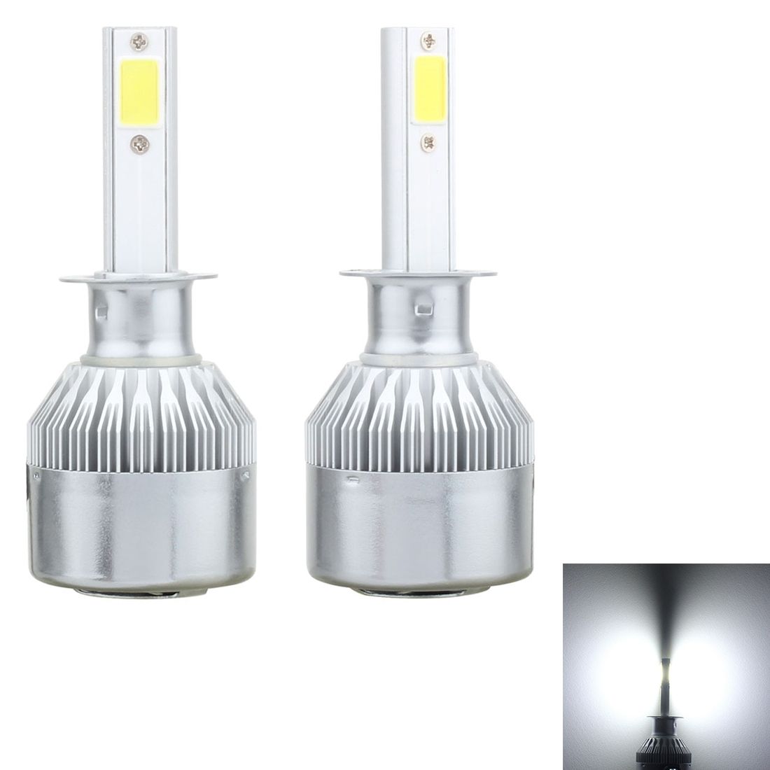 2 PCS H1 18W IP68 Canbus Constant Current Car LED Headlight