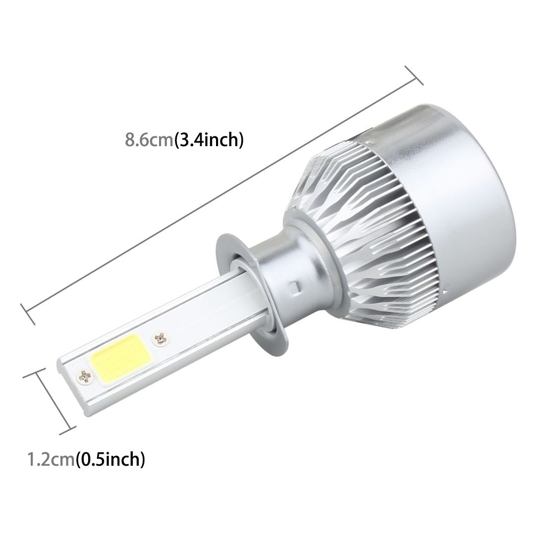 2 PCS H1 18W IP68 Canbus Constant Current Car LED Headlight