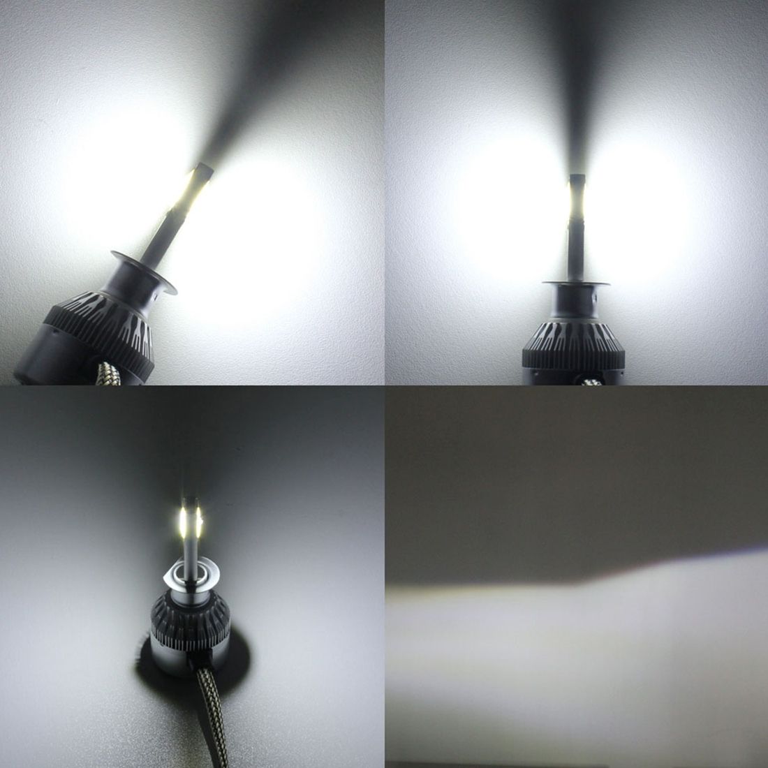 2 PCS H1 18W IP68 Canbus Constant Current Car LED Headlight