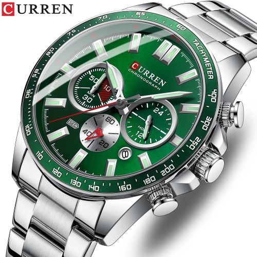 Brand Fashion Business Stainless Steel Quartz Men's Watch
