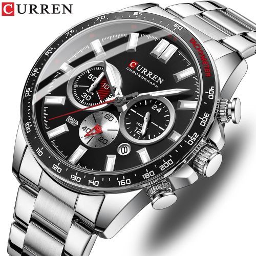 Brand Fashion Business Stainless Steel Quartz Men's Watch
