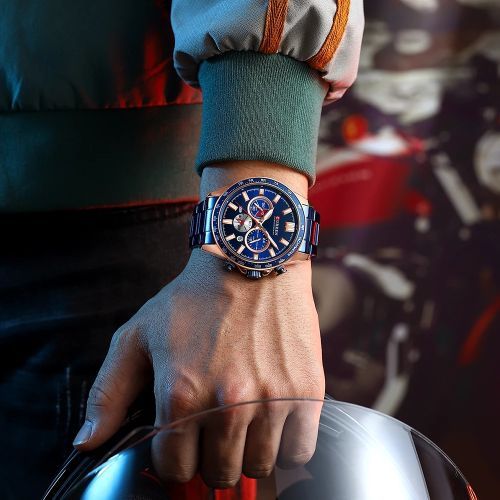 Brand Fashion Business Stainless Steel Quartz Men's Watch