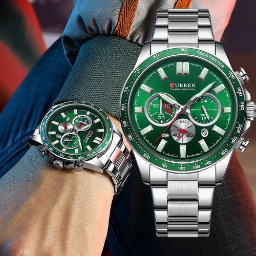 Brand Fashion Business Stainless Steel Quartz Men's Watch