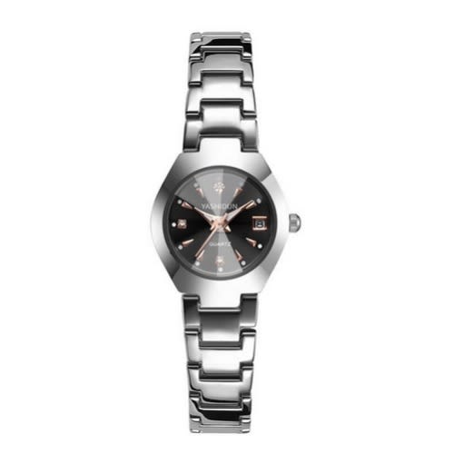 Non Fading Couple's Wristwatch - Black & Silver