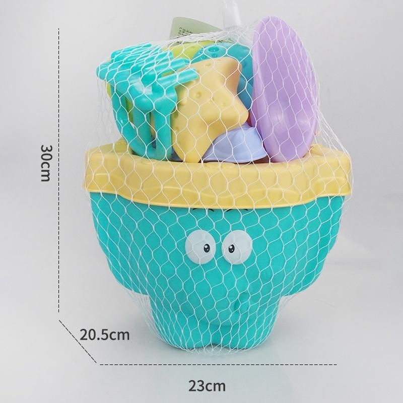 Soft Plastic Elephant Beach Toys for Kids Sand Bucket Rake