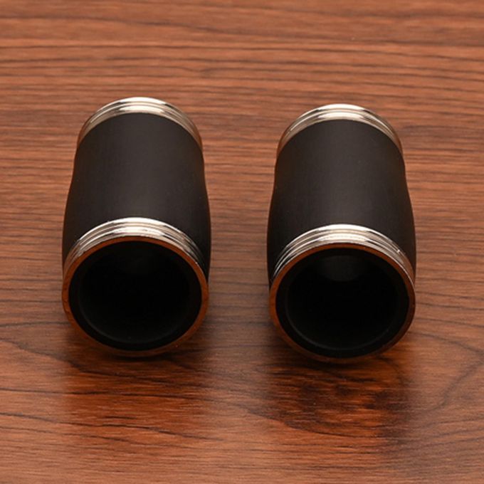 4x Bakelite Clarinet Metal B Flat Two Section Black For Musical