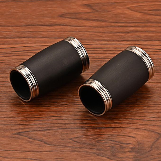 4x Bakelite Clarinet Metal B Flat Two Section Black For Musical