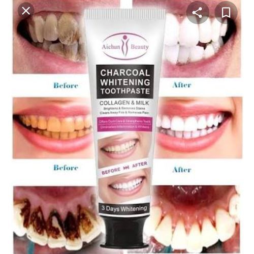 Activated Charcoal Teeth WhiteniIng Toothpaste 100% Natural