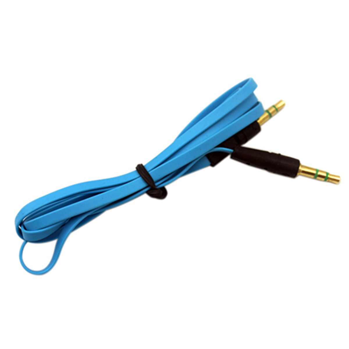 3.5mm Male To Male 1m Car Stereo Audio Auxiliary-Light Blue