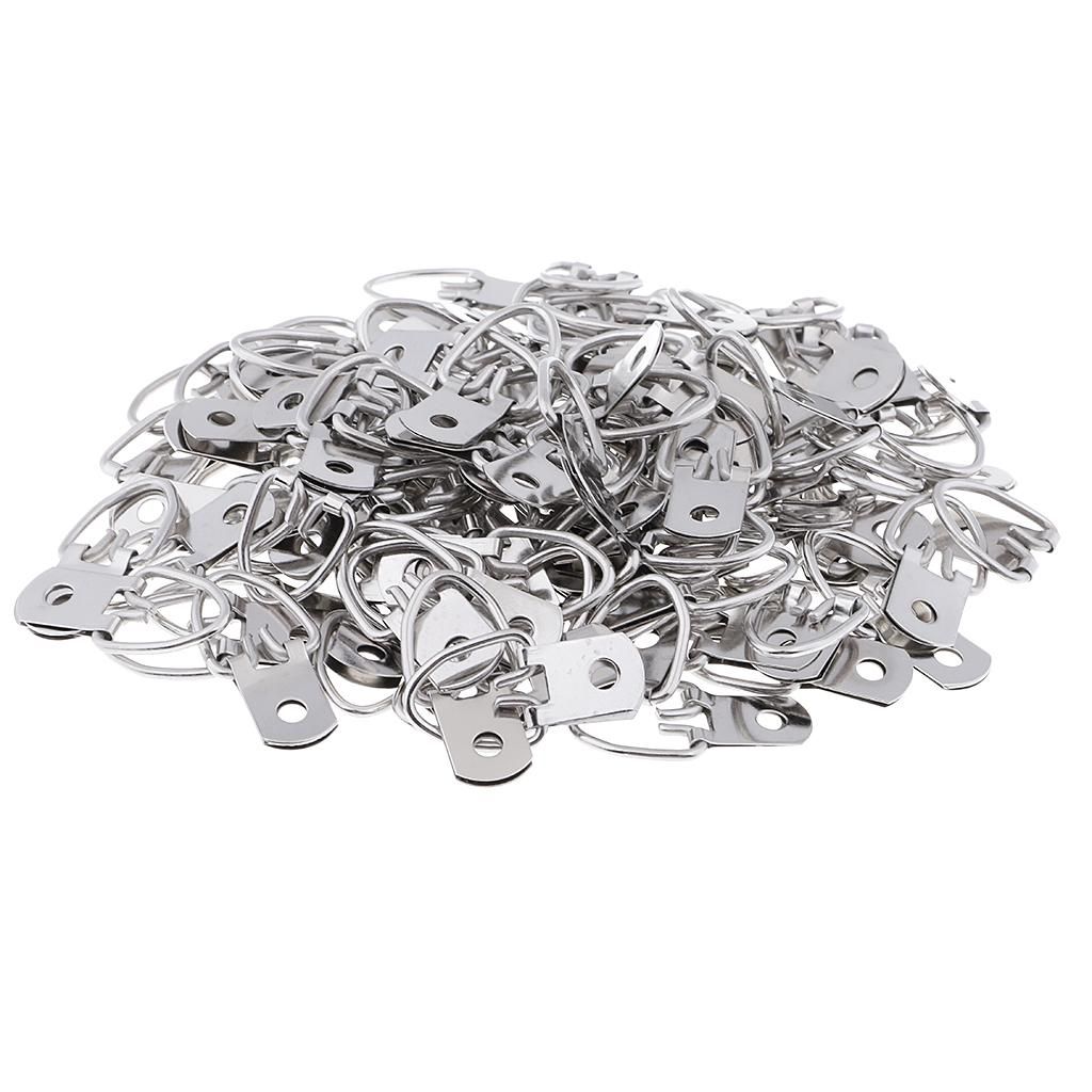 100 Pcs Single Hole Mounting Mini Hanger Hook 1.25