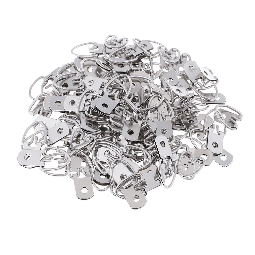 100 Pcs Single Hole Mounting Mini Hanger Hook 1.25