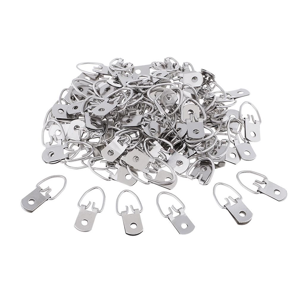 100 Pcs Single Hole Mounting Mini Hanger Hook 1.25