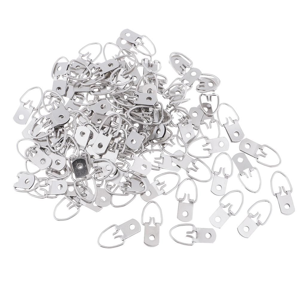 100 Pcs Single Hole Mounting Mini Hanger Hook 1.25