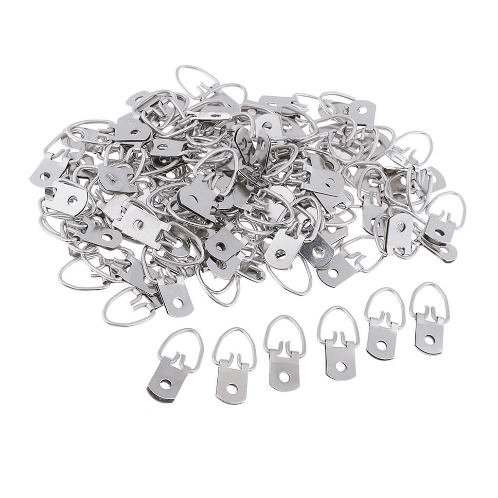 100 Pcs Single Hole Mounting Mini Hanger Hook 1.25