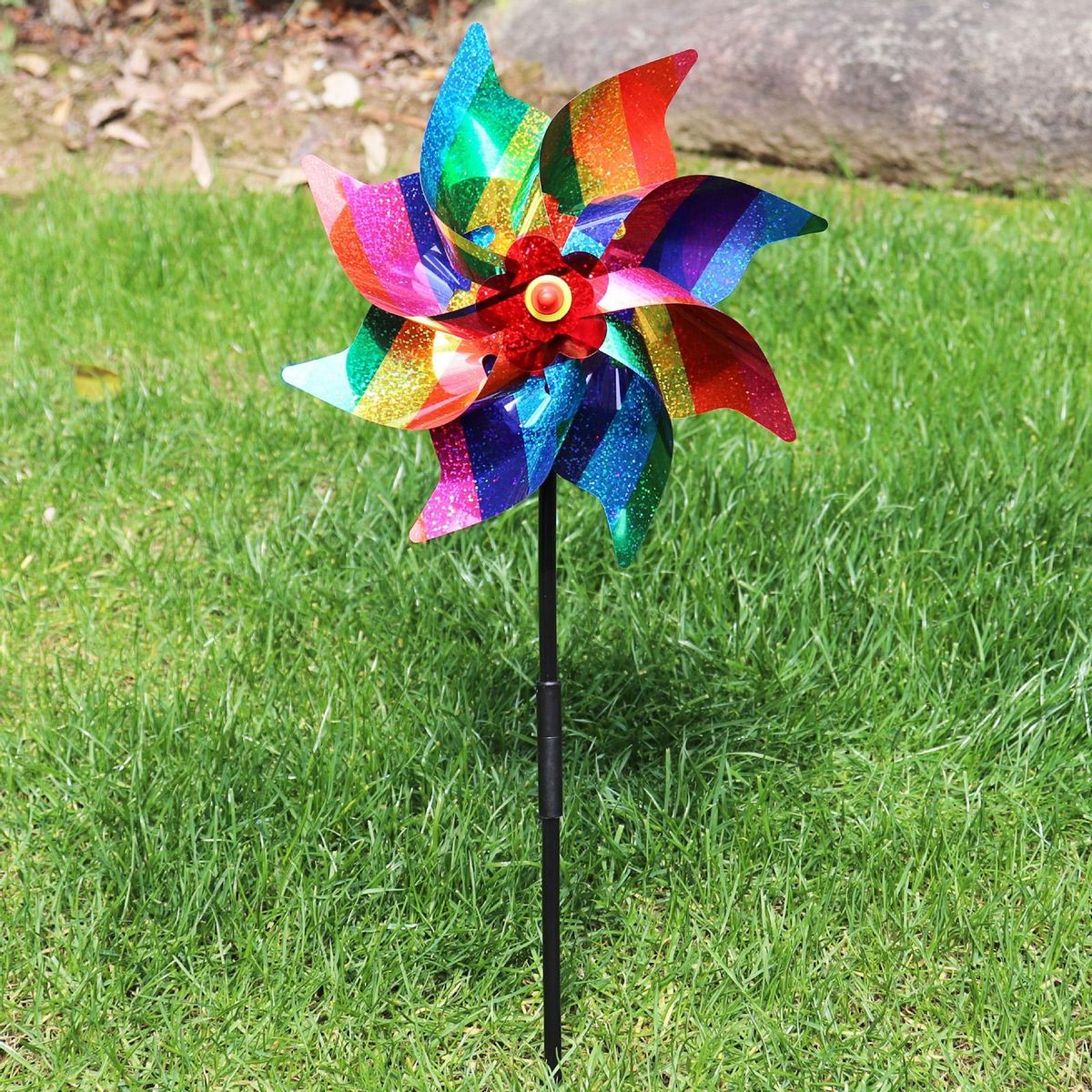 Bird Repellent Windmills Colorful Reflective Windmill Set Bird