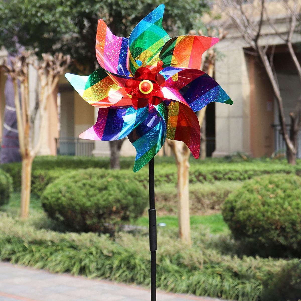 Bird Repellent Windmills Colorful Reflective Windmill Set Bird