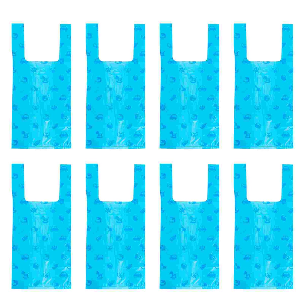 100pcs Vest Trash Bag Disposable Baby Diaper Bags Useful Waste Bags Trash Bags