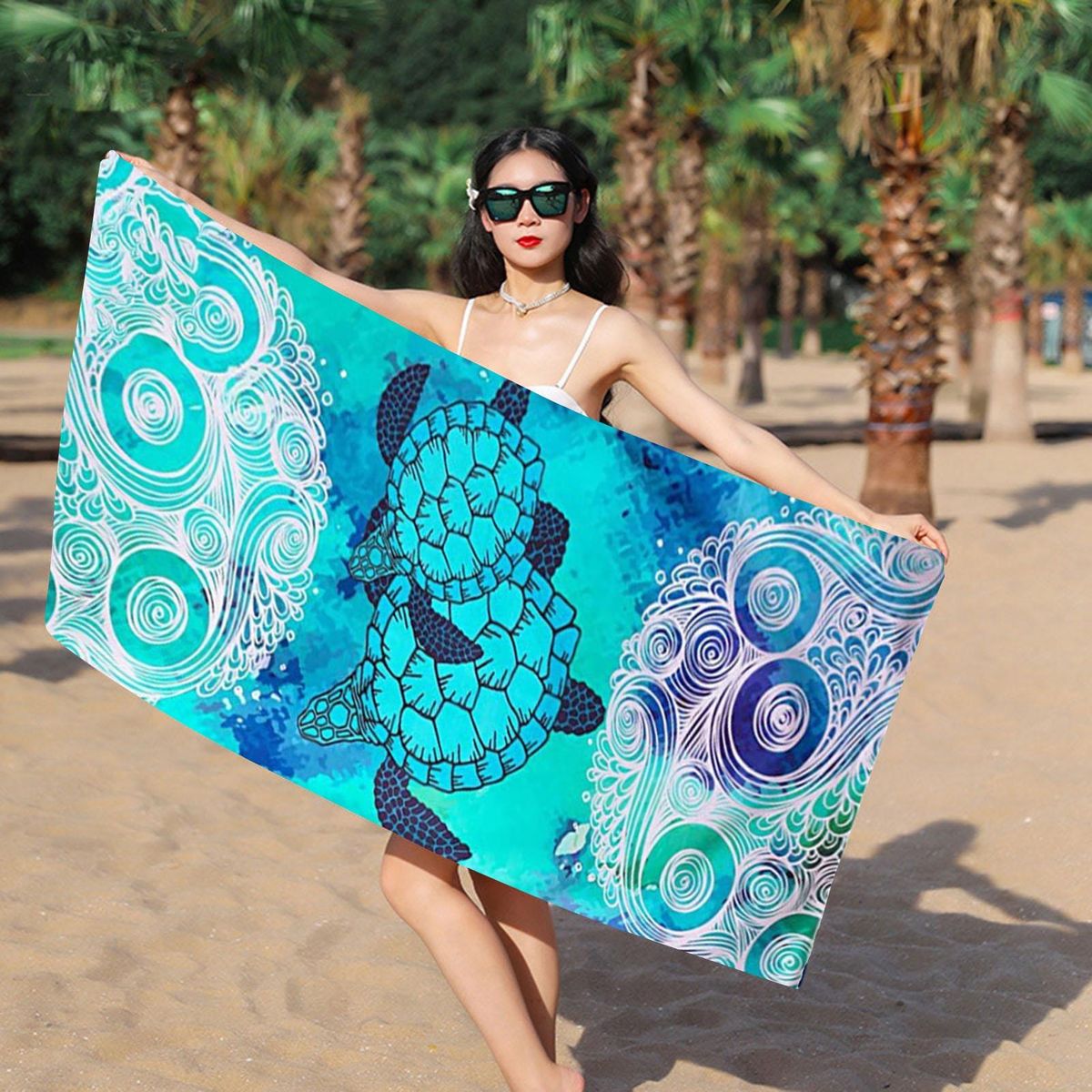 Printed Beach Towel Ultra-plush Quick-dry Beach Towel Xl Print Pool