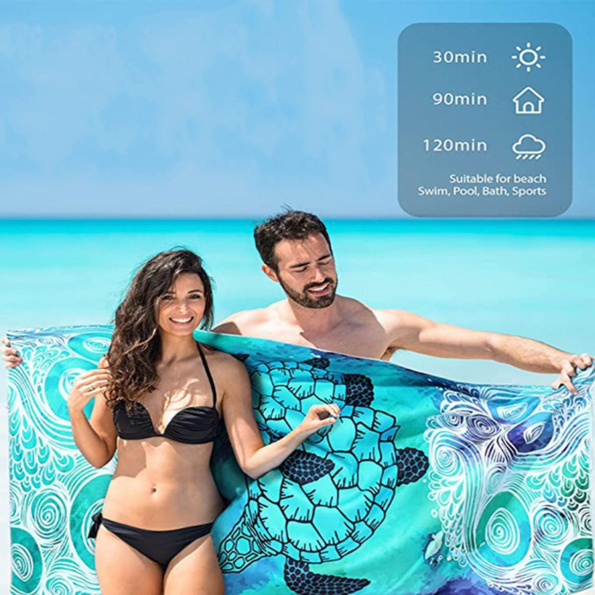 Printed Beach Towel Ultra-plush Quick-dry Beach Towel Xl Print Pool